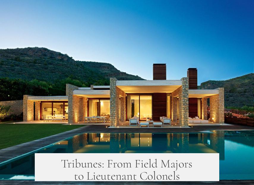 Tribunes: From Field Majors to Lieutenant Colonels