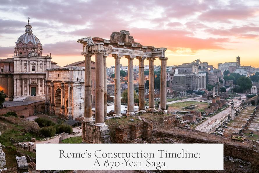 Rome’s Construction Timeline: A 870-Year Saga