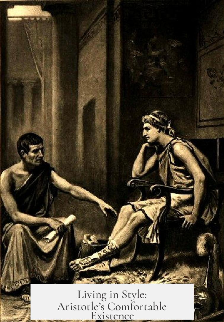 Living in Style: Aristotle’s Comfortable Existence
