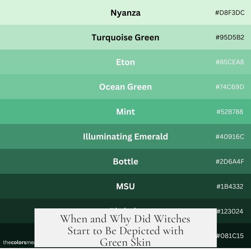 When and Why Did Witches Start to Be Depicted with Green Skin?