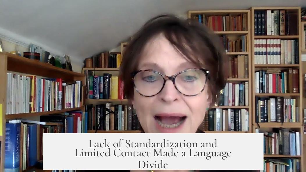 Lack of Standardization and Limited Contact Made a Language Divide