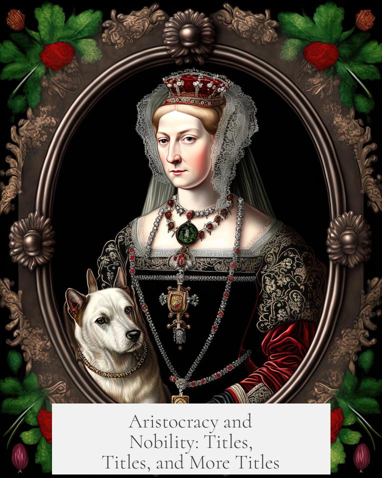 Aristocracy and Nobility: Titles, Titles, and More Titles