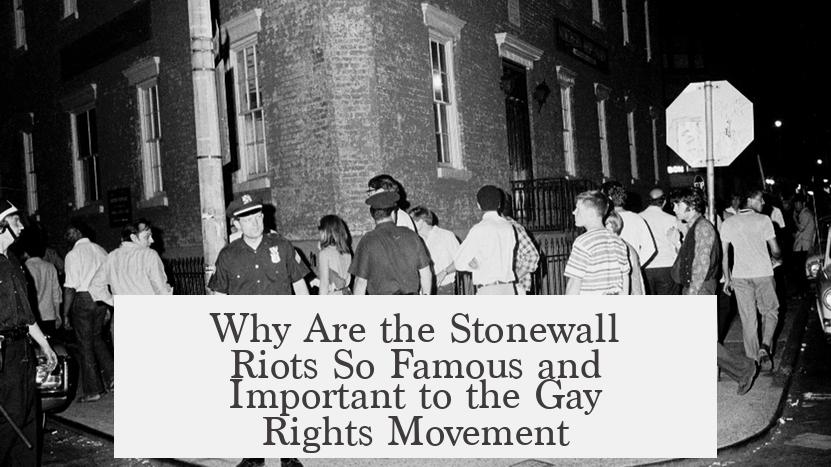 Why Are the Stonewall Riots So Famous and Important to the Gay Rights Movement?