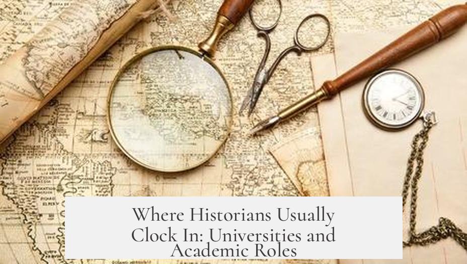 Where Historians Usually Clock In: Universities and Academic Roles