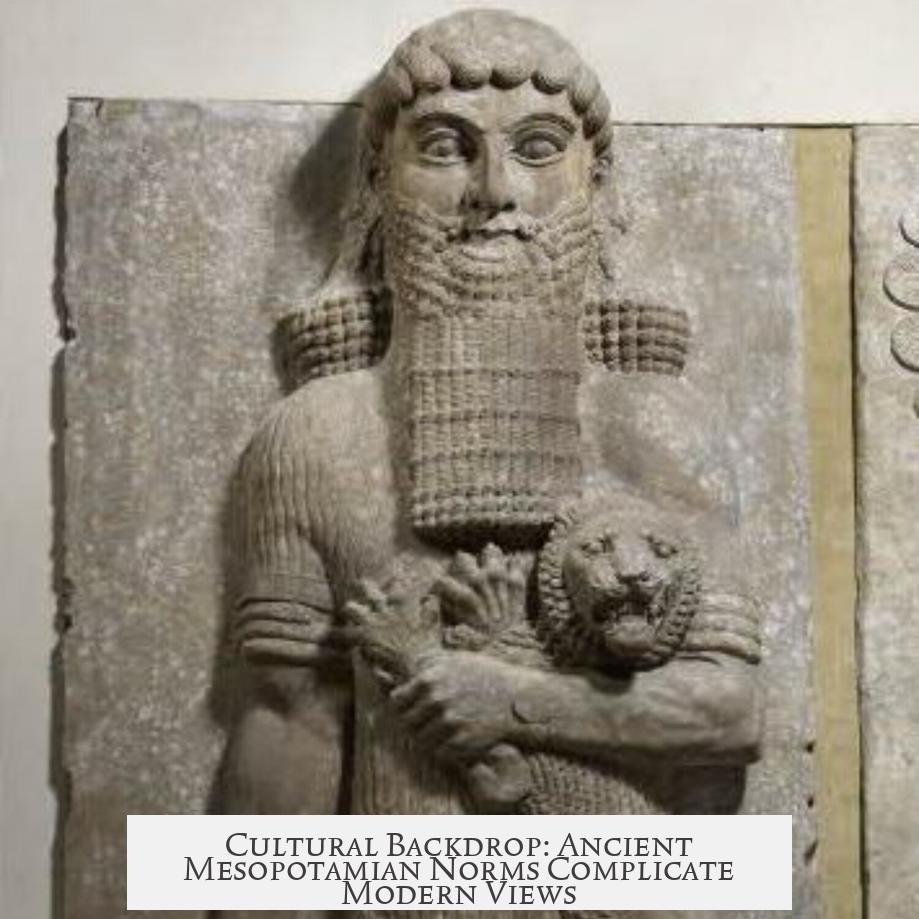 Cultural Backdrop: Ancient Mesopotamian Norms Complicate Modern Views
