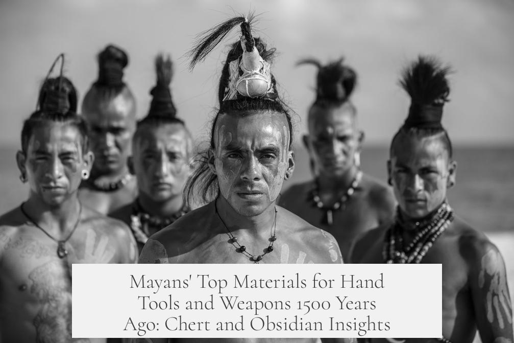 Mayans' Top Materials for Hand Tools and Weapons 1500 Years Ago: Chert and Obsidian Insights