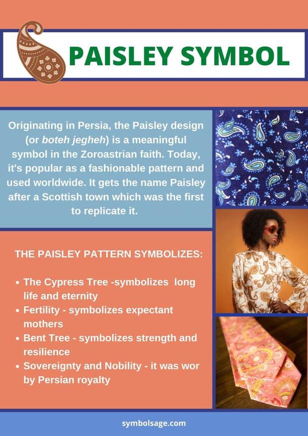 The original meaning behind the Paisley pattern lies in a floral motif called theboteh, which first appeared in early eighteenth-century textile designs. Initially, thebotehresembled a fat, floral shape with stems rising from a patch of ground and a slight lean at the top. Over time, this motif evolved into the stylized, swirly form recognized today as Paisley.