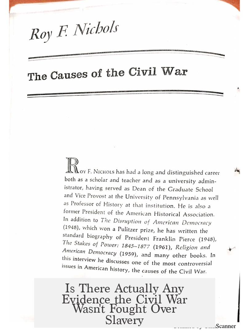 Is There Actually Any Evidence the Civil War Wasn't Fought Over Slavery?