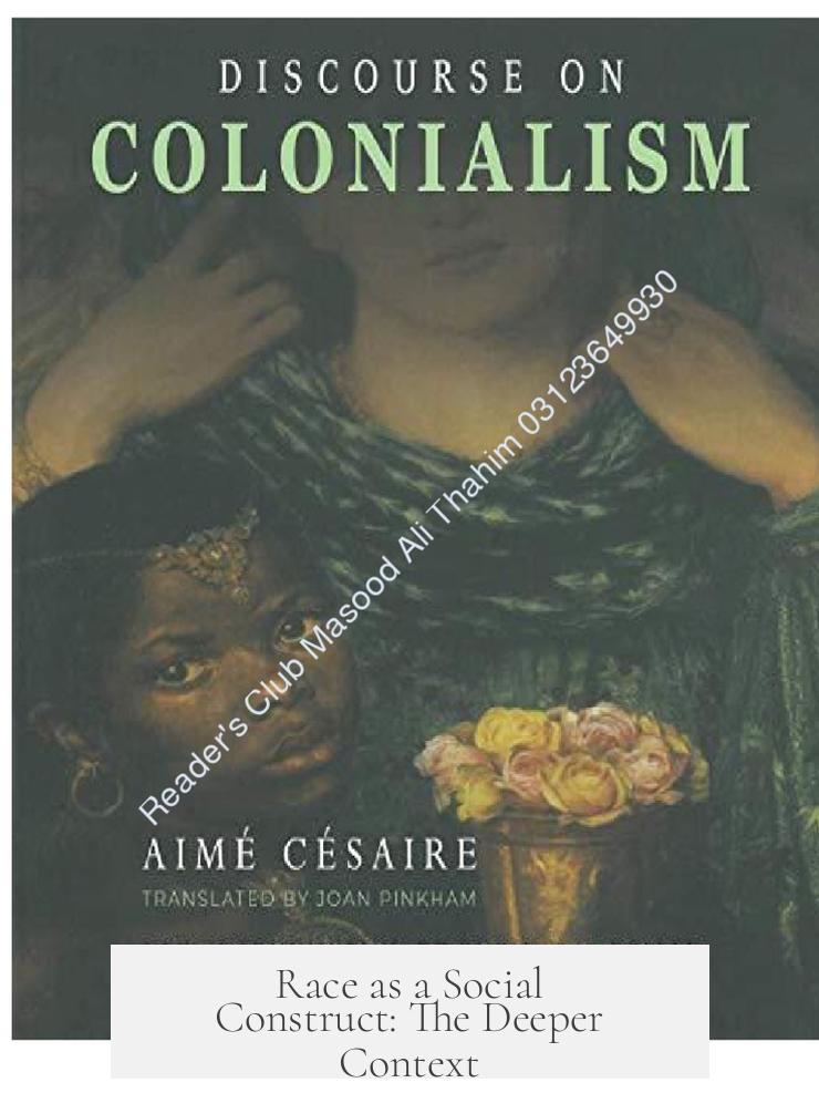 Race as a Social Construct: The Deeper Context