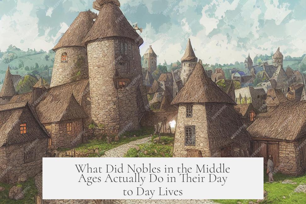 What Did Nobles in the Middle Ages Actually Do in Their Day to Day Lives?