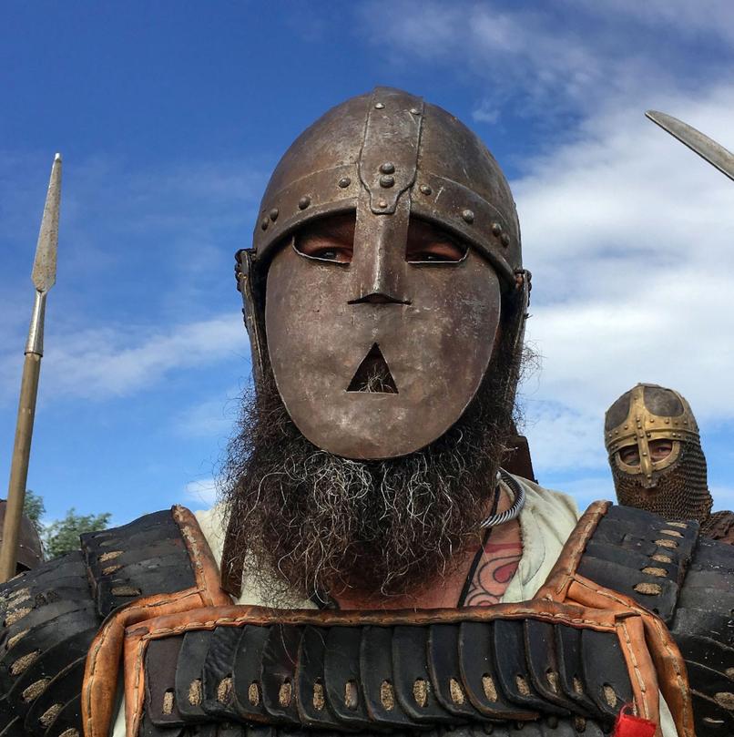 Primary sources do mention Viking men styling and braiding their beards. One of the clearest cases is King Svein Forkbeard of Denmark, who lived around the turn of the first millennium. Medieval chronicles such as *Ágrip af Nóregskonungasögum* and Sven Aggesen’s *Brevis historia* refer to his braided beard, implying the practice was well known and possibly symbolic.