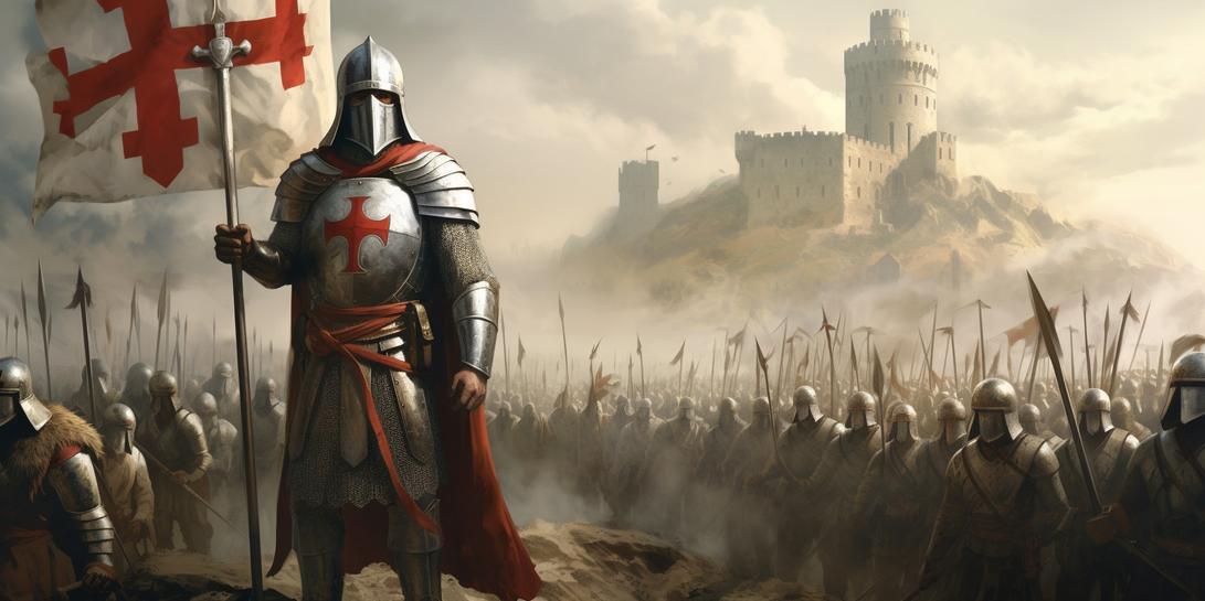 During this time, crusaders meet Alexios Angelos, the son of a deposed Byzantine Emperor. He promises substantial rewards, including large sums of money, military support, and religious concessions such as submission to the Pope, which would end the East-West Christian schism and grant Venice exclusive trade privileges within the empire. These promises motivate the crusaders to assist in restoring Alexios's family to the throne.