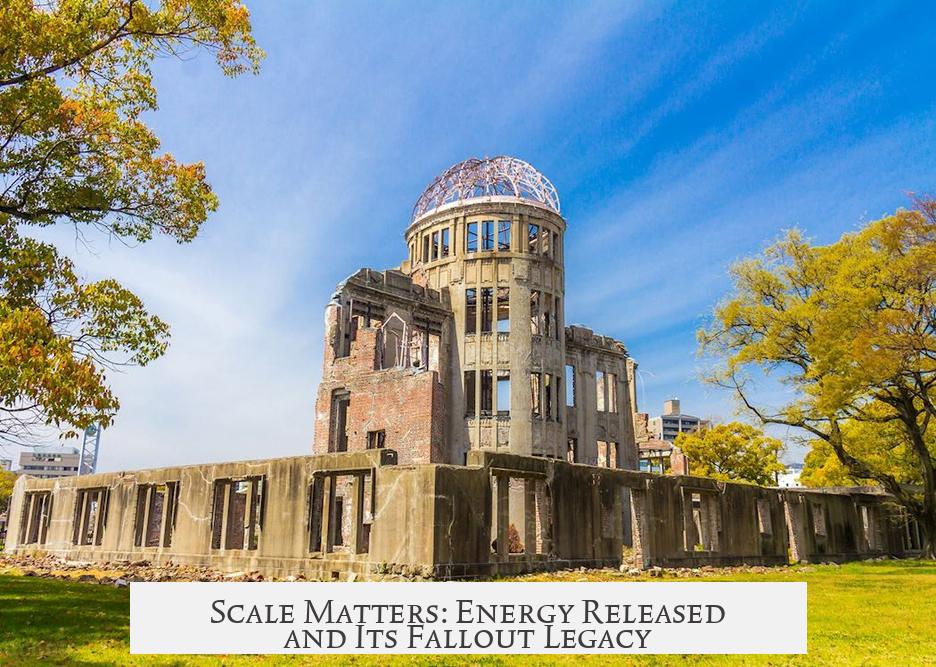 Scale Matters: Energy Released and Its Fallout Legacy