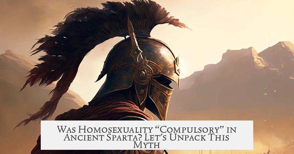 Was Homosexuality “Compulsory” in Ancient Sparta? Let's Unpack This Myth