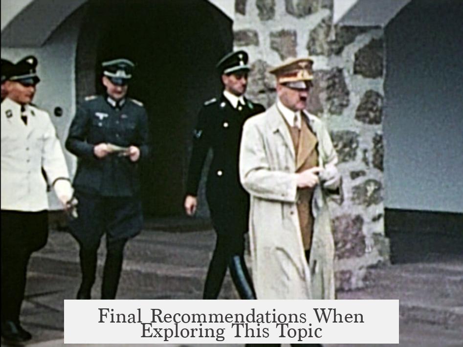 Final Recommendations When Exploring This Topic
