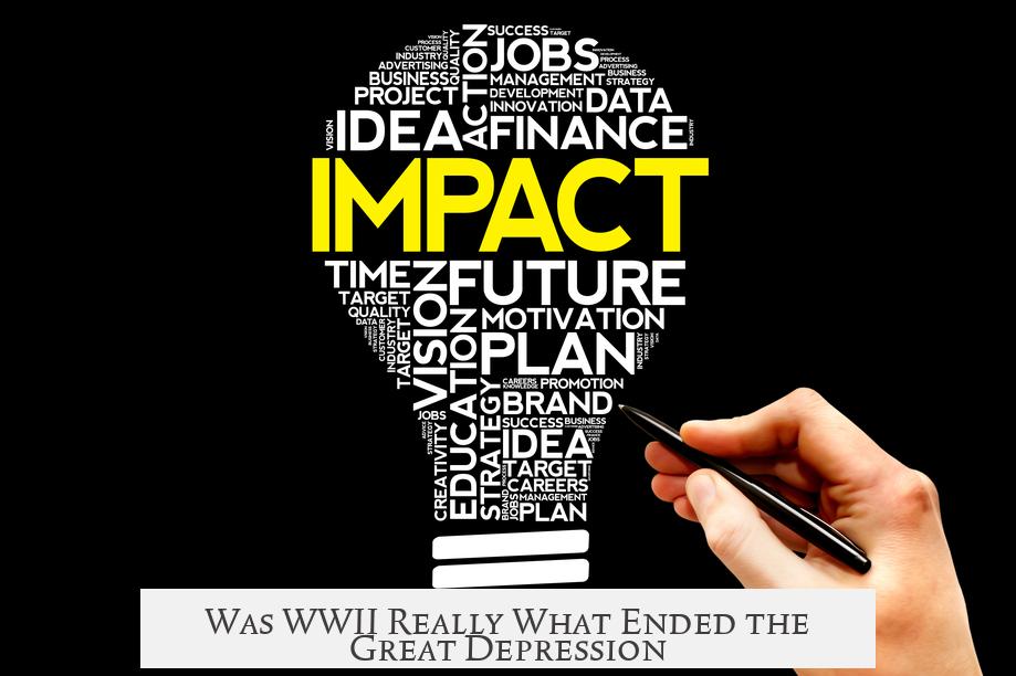Was WWII Really What Ended the Great Depression?