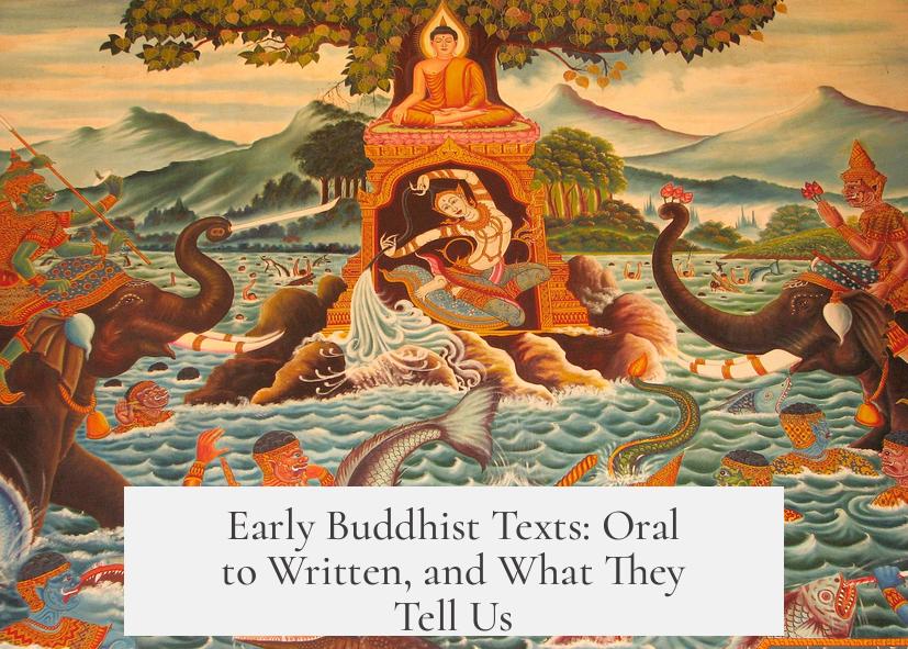 Early Buddhist Texts: Oral to Written, and What They Tell Us