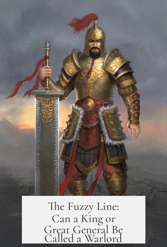 The Fuzzy Line: Can a King or Great General Be Called a Warlord?