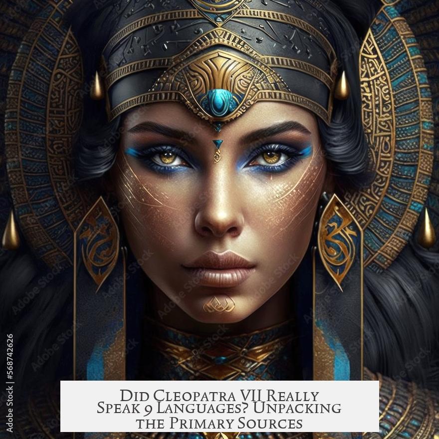 Did Cleopatra VII Really Speak 9 Languages? Unpacking the Primary Sources