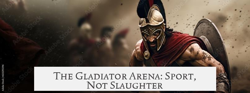 The Gladiator Arena: Sport, Not Slaughter