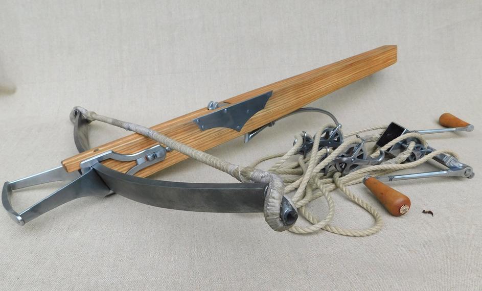 The doctrine for the windlass arbalest in the 12th century centered on its use as a powerful but slow-firing crossbow, predominantly in siege and battlefield settings. This weapon, commonly termedballista ad turnum, employed a windlass mechanism to span its large draw weight, enabling it to launch heavier bolts for maximum impact. Its usage required tactical adaptations, such as paired crossbowmen to offset slow reload times, and it utilized specialist heavier bolts, though records often denote generic ammunition. Logistics involved limited personal bolt carriage with dedicated resupply personnel. Archaeological data is scarce, but later medieval evidence informs our understanding of its characteristics and employment.