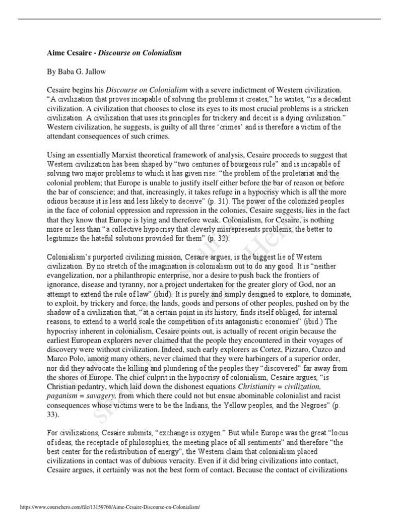 Colonial Rule and Nazi Occupation: Two Sides of the Same Coin?