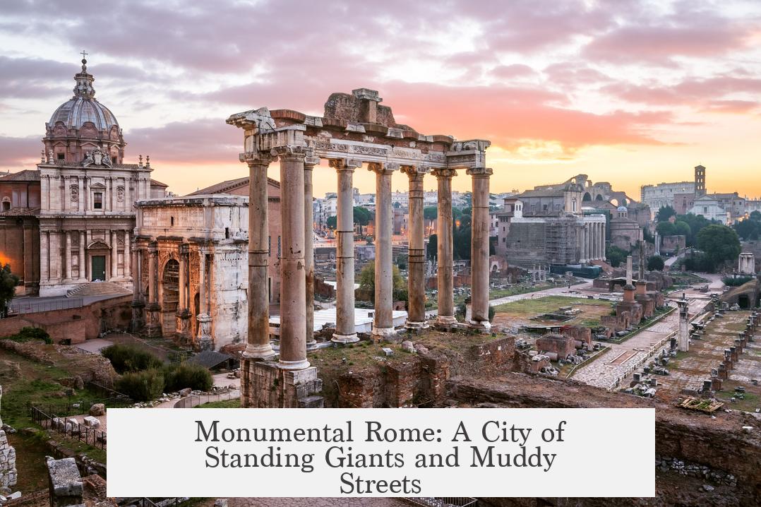 Monumental Rome: A City of Standing Giants and Muddy Streets