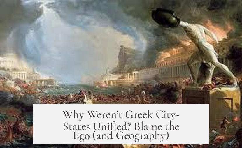 Why Weren’t Greek City-States Unified? Blame the Ego (and Geography)