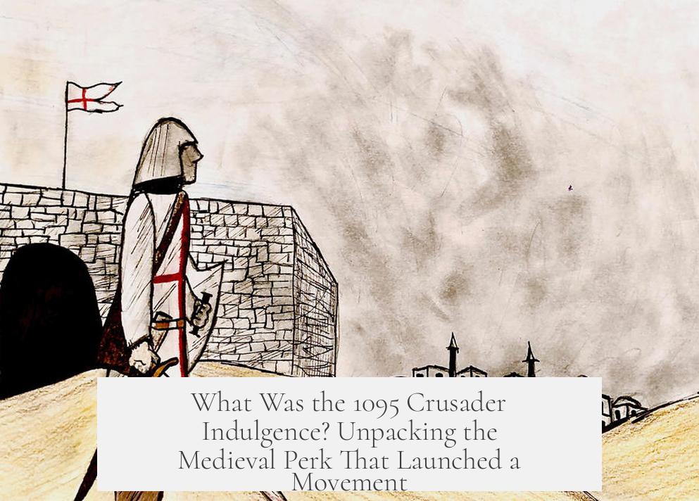 What Was the 1095 Crusader Indulgence? Unpacking the Medieval Perk That Launched a Movement