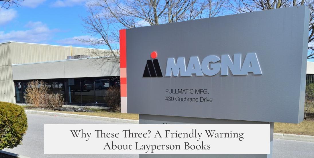 Why These Three? A Friendly Warning About Layperson Books