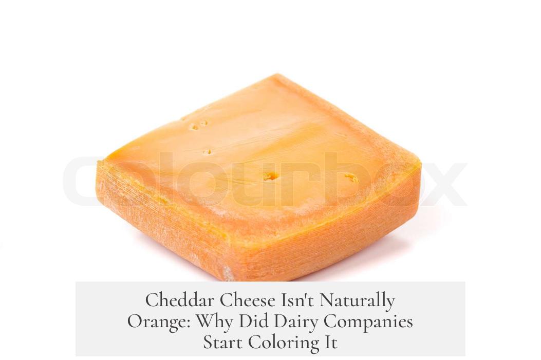 Cheddar Cheese Isn't Naturally Orange: Why Did Dairy Companies Start Coloring It?