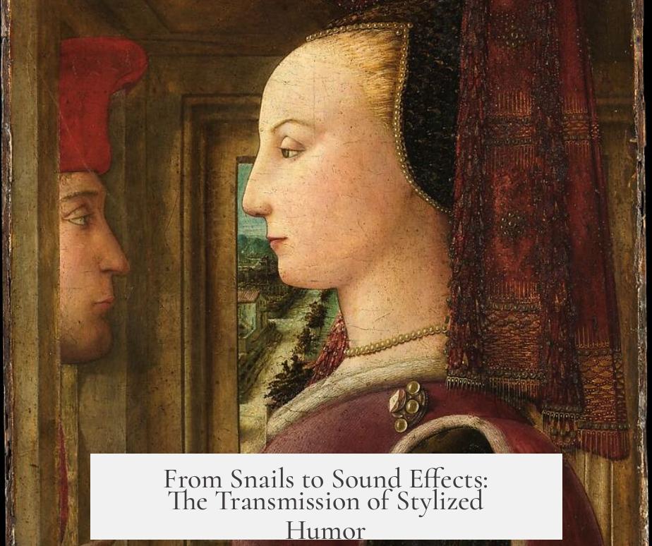 From Snails to Sound Effects: The Transmission of Stylized Humor