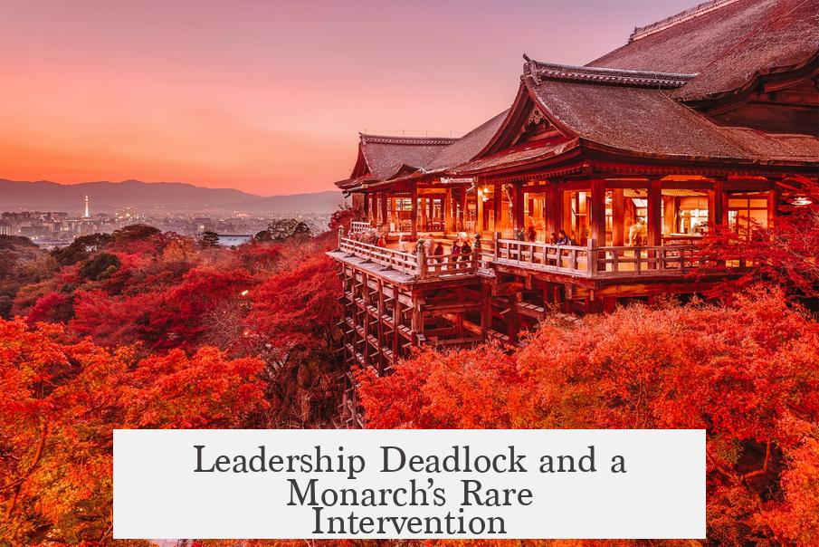 Leadership Deadlock and a Monarch’s Rare Intervention