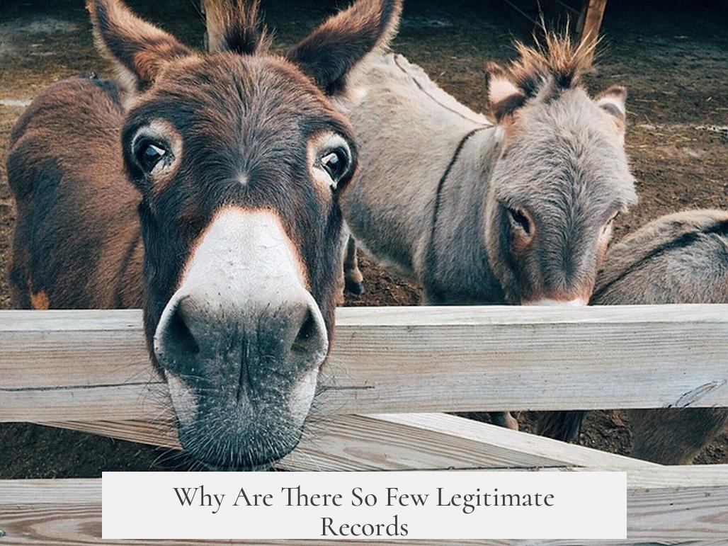 Why Are There So Few Legitimate Records?