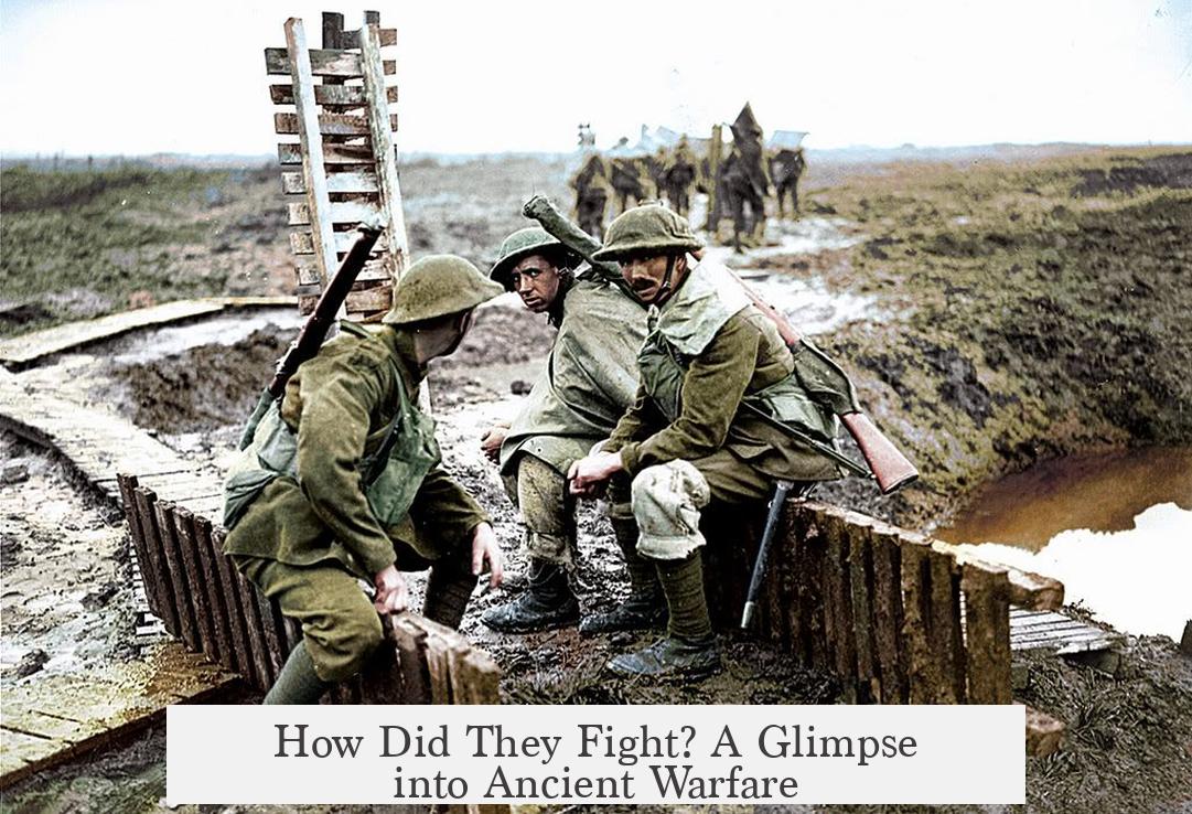 How Did They Fight? A Glimpse into Ancient Warfare