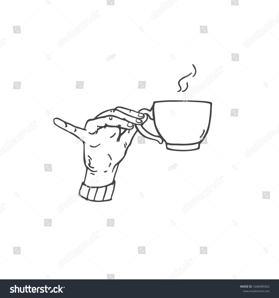 Medieval etiquette discouraged sharing cups directly, to avoid hygiene concerns or breaches of propriety. Some historians hypothesize that raising the pinky finger helped isolate the hand movement when reaching for sugar or spices from these shared vessels. Using only one finger may have minimized contact and maintained decorum.