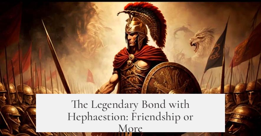 The Legendary Bond with Hephaestion: Friendship or More?