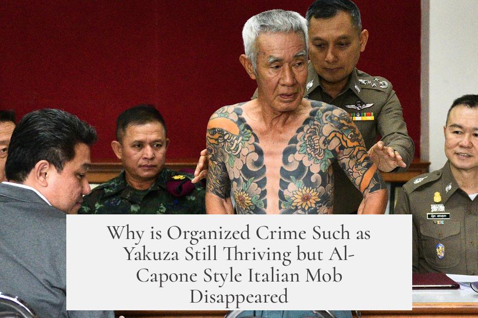 Why is Organized Crime Such as Yakuza Still Thriving but Al-Capone Style Italian Mob Disappeared?