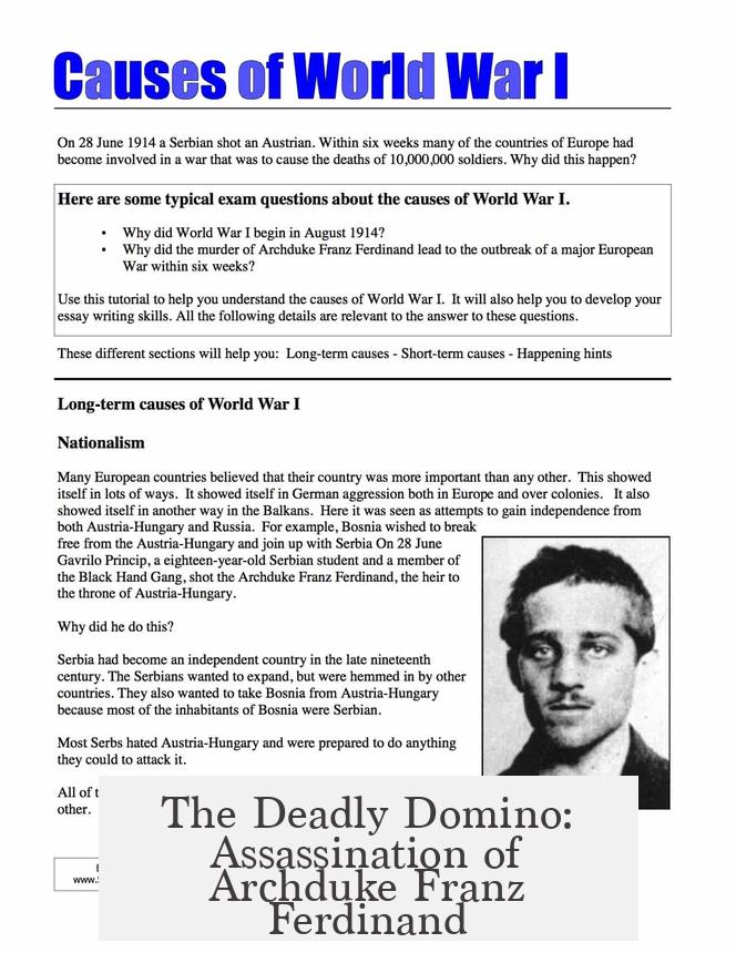 The Deadly Domino: Assassination of Archduke Franz Ferdinand