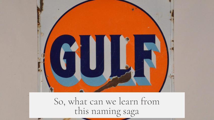 So, what can we learn from this naming saga?