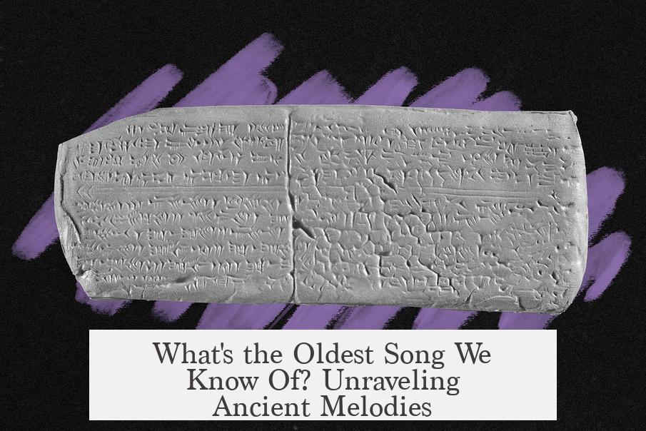 What's the Oldest Song We Know Of? Unraveling Ancient Melodies