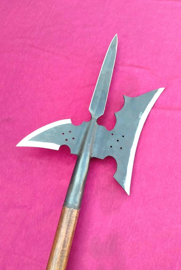 The halberd was both well liked and widely used, especially between the 14th and 17th centuries.It served as a key weapon for infantry, designed to counter heavily armored opponents and cavalry. Its presence in European warfare is especially noted in the German lands and Swiss cantons during the 15th and 16th centuries.