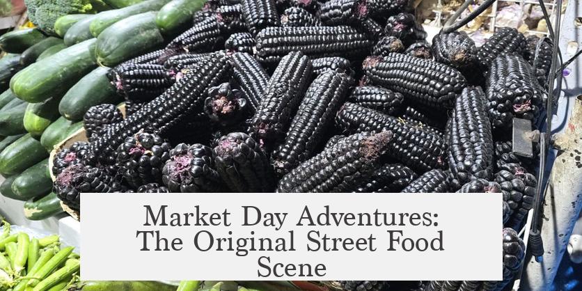 Market Day Adventures: The Original Street Food Scene