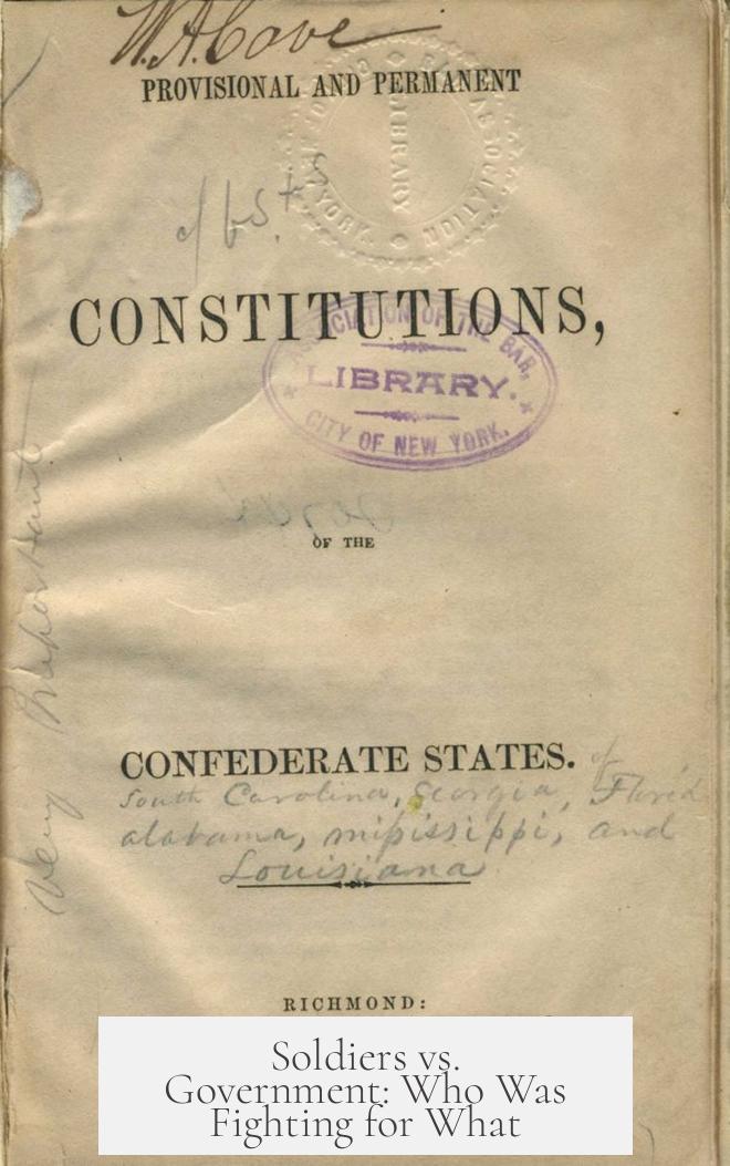 Soldiers vs. Government: Who Was Fighting for What?