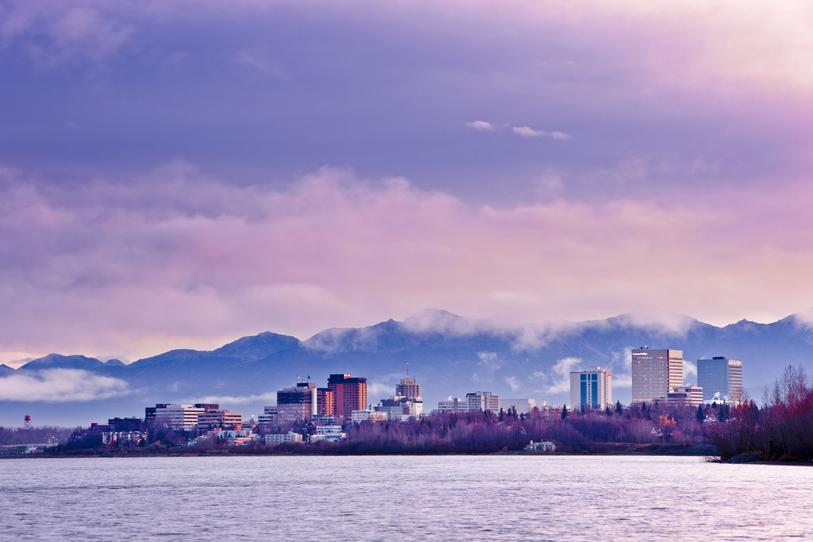 How did Anchorage become so much larger than any other settlements in northern North America?