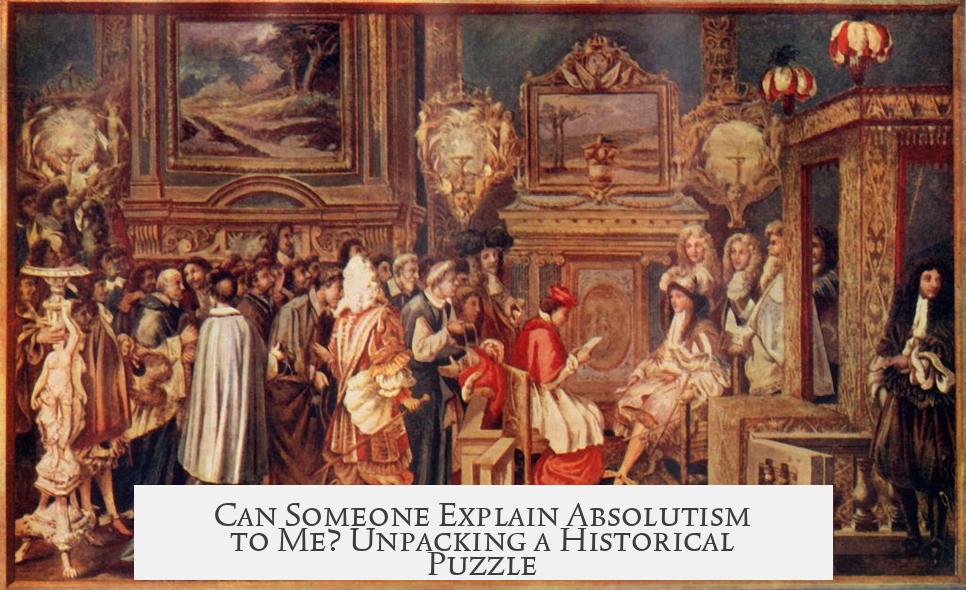 Can Someone Explain Absolutism to Me? Unpacking a Historical Puzzle