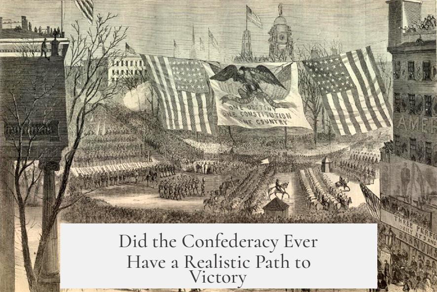 Did the Confederacy Ever Have a Realistic Path to Victory?