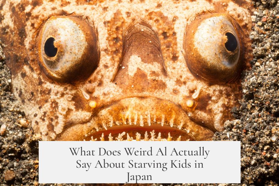 What Does Weird Al Actually Say About Starving Kids in Japan?