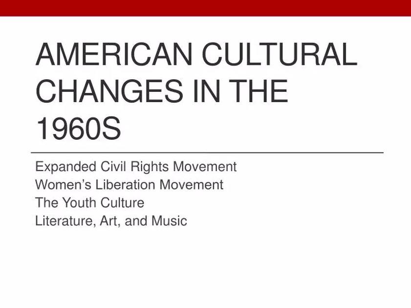 The 1960s in America was an extremely turbulent and transformative decade marked by major social, political, and cultural upheavals. It was a time when longstanding norms were challenged and new values emerged amid intense conflict and rapid change.