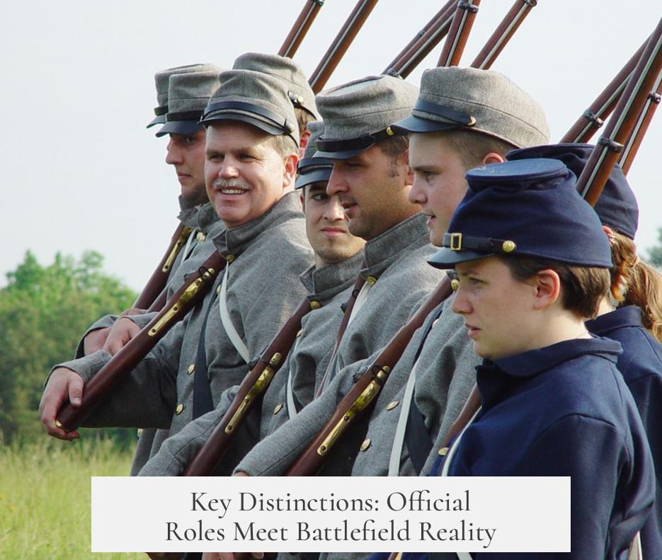 Key Distinctions: Official Roles Meet Battlefield Reality